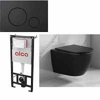 Keralux Lavant wandcloset 37x50cm MAT zwart randloos